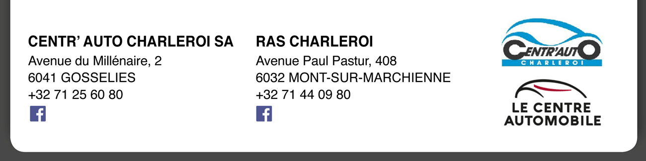 Concessions Audi Le Centre Automobile de Charleroi à Gosselies et Mont-sur-Marchienne