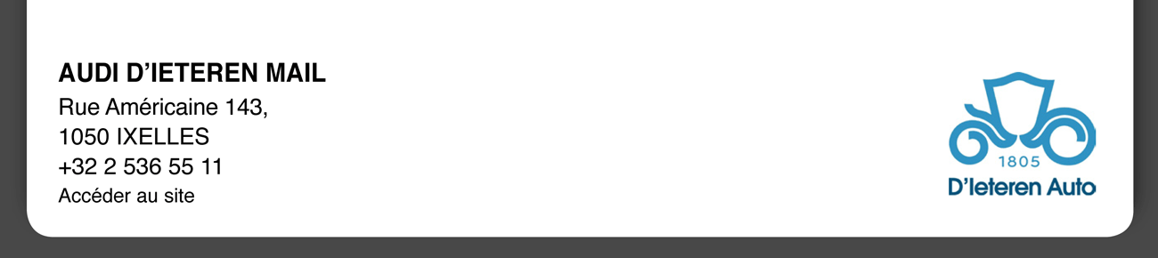 Audi D'Ieteren Mail