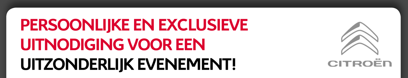 Persoonlijke en exclusieve uitnodiging voor een uitzonderlijk evenement!