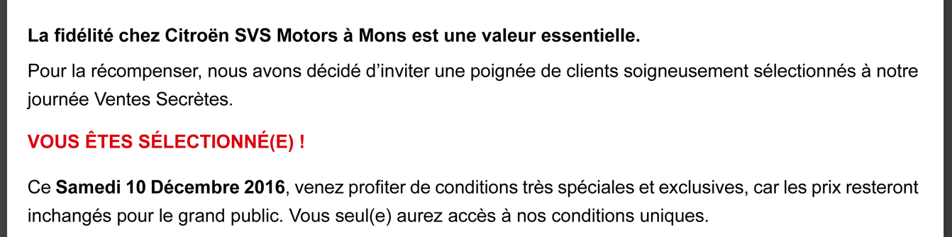 Ce samedi 10 décembre 2016