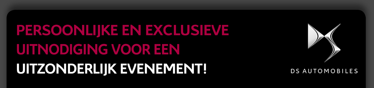Persoonlijke en exclusieve uitnodiging voor een uitzonderlijk evenement!