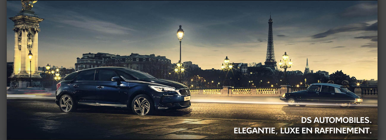 DS automobiles. Élégantie, luxe en raffinement.