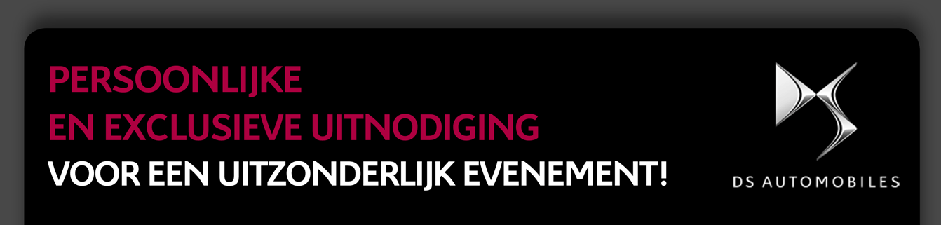 PERSOONLIKE EN EXCLUSIEVE UITNODIGING VOOR EEN UITZONDERLIJK EVENEMENT!