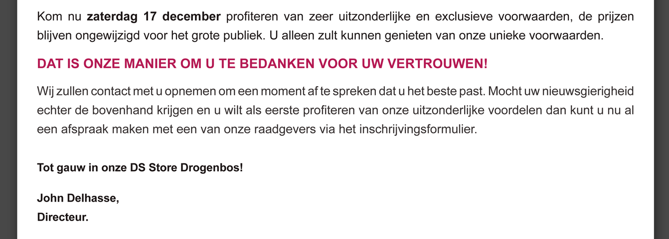 KOM NU ZATERDAG 17 DECEMBER.