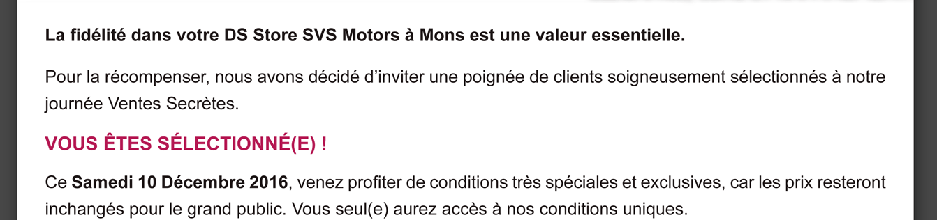 Ce samedi 10 décembre 2016