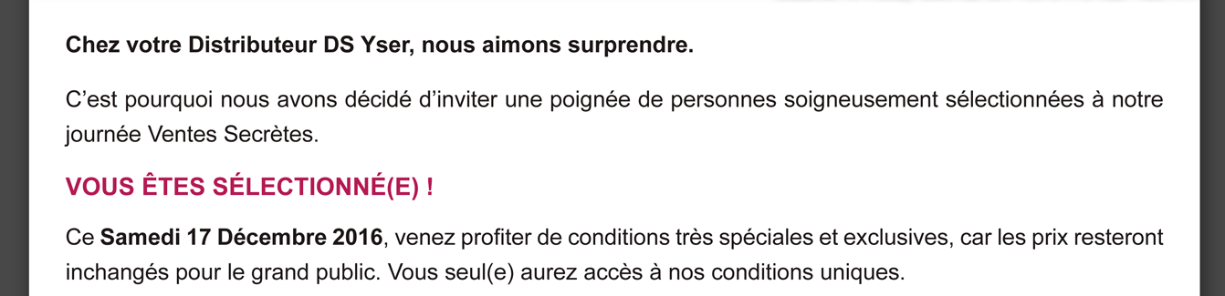 Ce samedi 17 décembre 2016