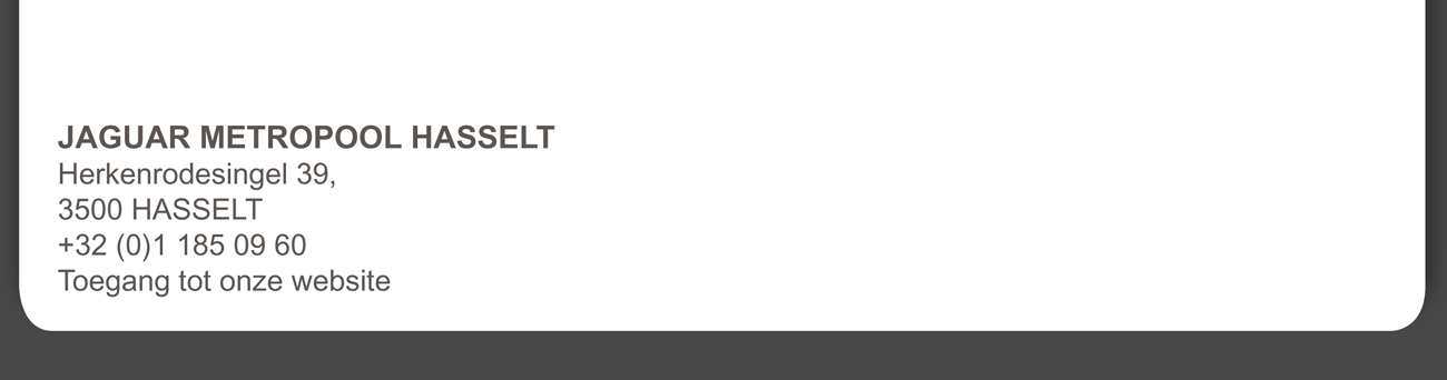 JAGUAR METROPOOL HASSELT