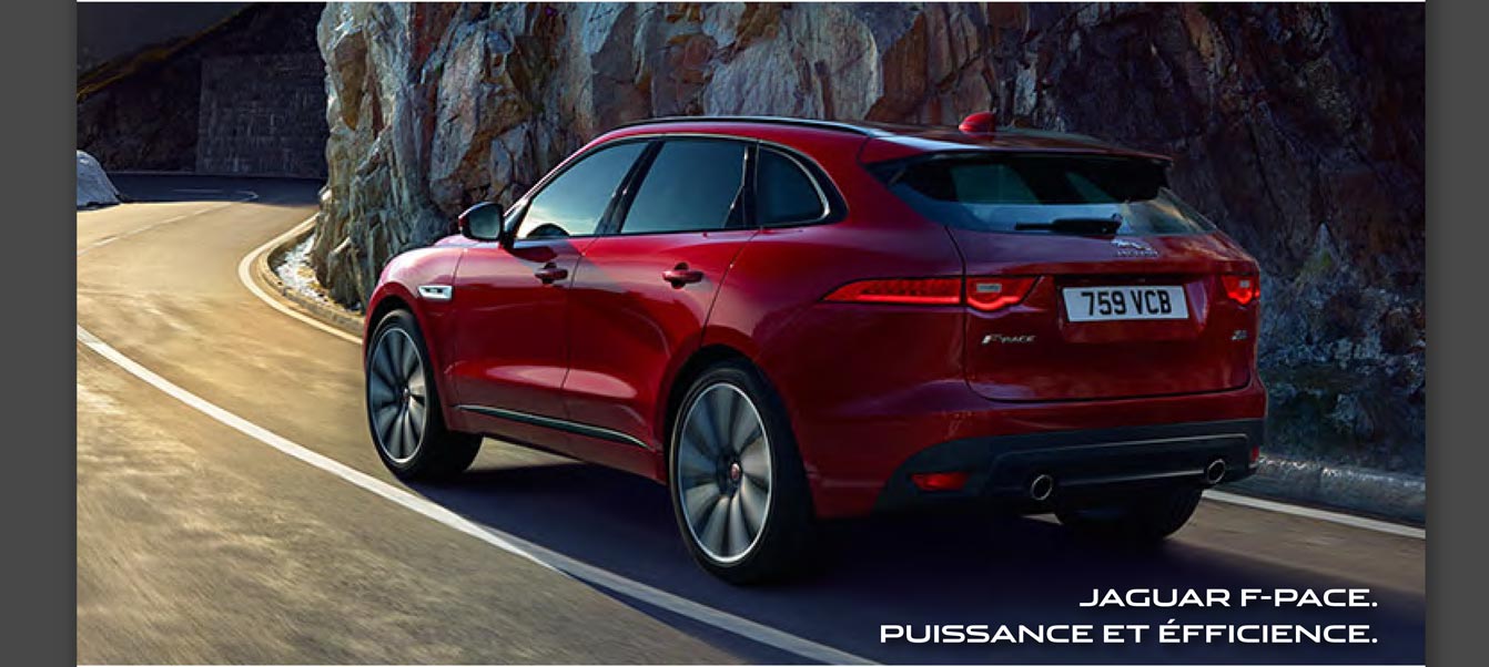 JAGUAR F-PACE. PUISSANCE ET ÉFFICIENCE.