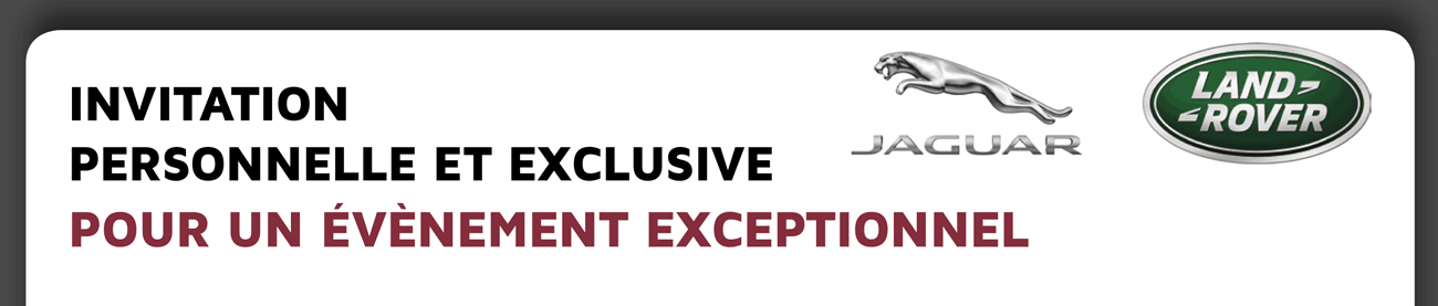 INVITATION PERSONNELLE ET EXCLUSIVE POUR UN ÉVÈNEMENT EXCEPTIONNEL