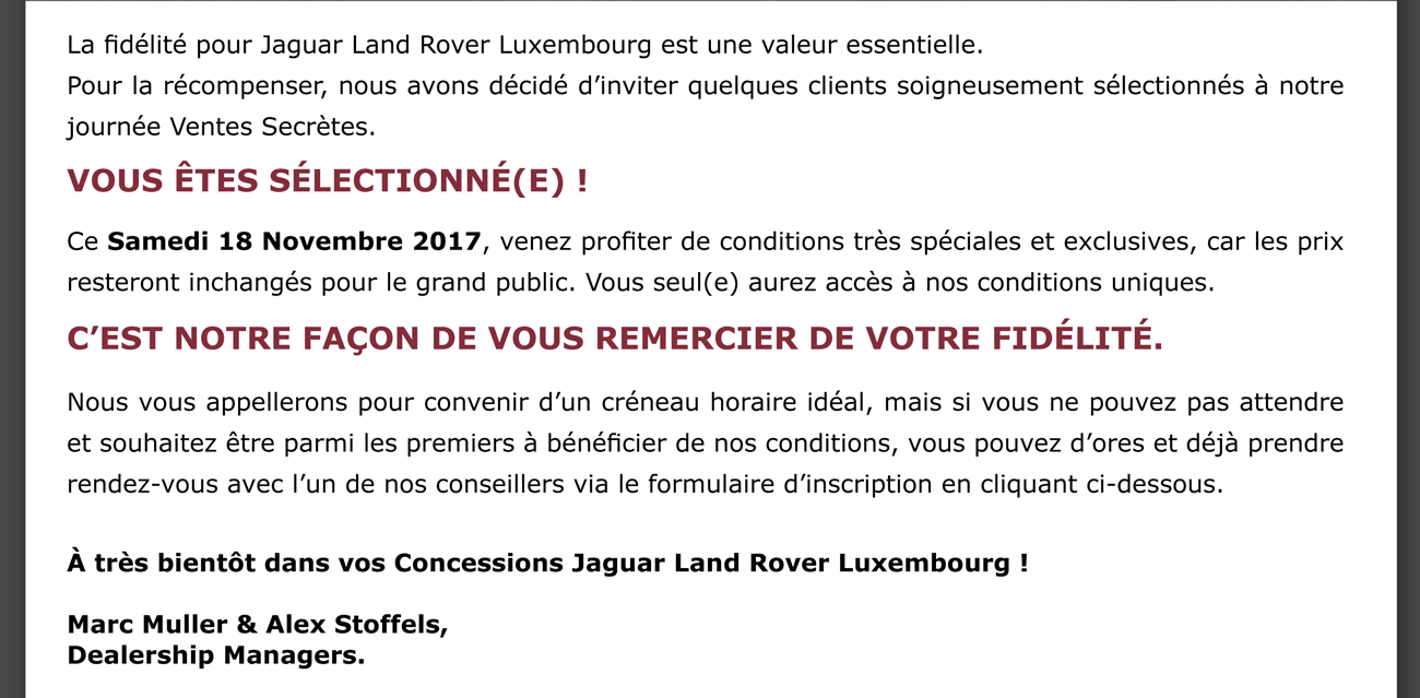 Samedi 18 Novembre 2017