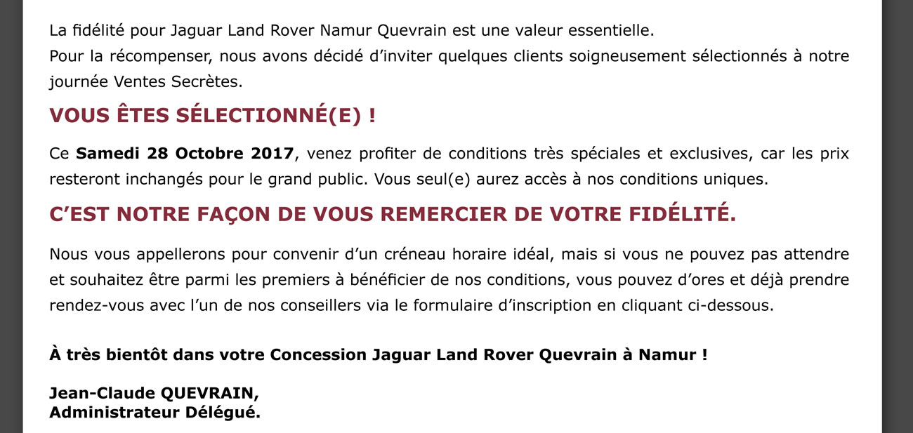 Samedi 28 Octobre 2017