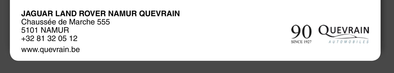 JAGUAR LAND ROVER NAMUR QUEVRAIN