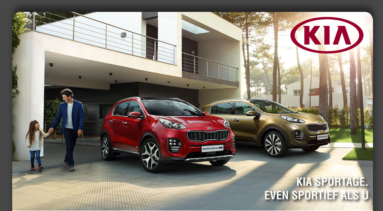 KIA SPORTAGE. EVEN SPORTIEF ALS U.