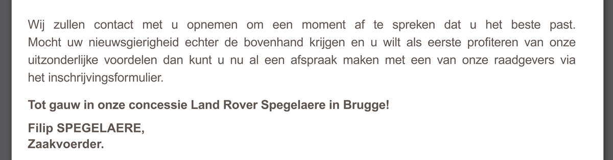 Dat is onze manier om u te bedanken voor uw vertrouwen!