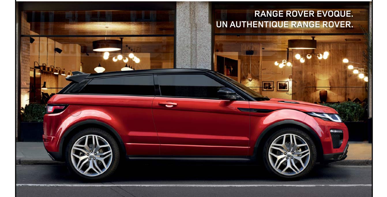 RANGE ROVER EVOQUE. UN AUTHENTIQUE RANGE ROVER.