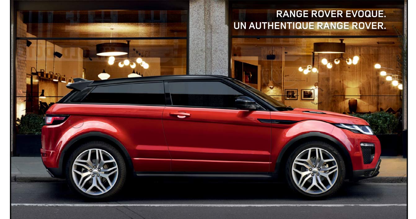 RANGE ROVER EVOQUE. UN AUTHENTIQUE RANGE ROVER.