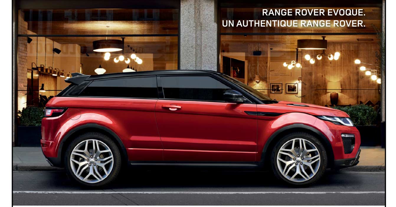RANGE ROVER EVOQUE. UN AUTHENTIQUE RANGE ROVER.