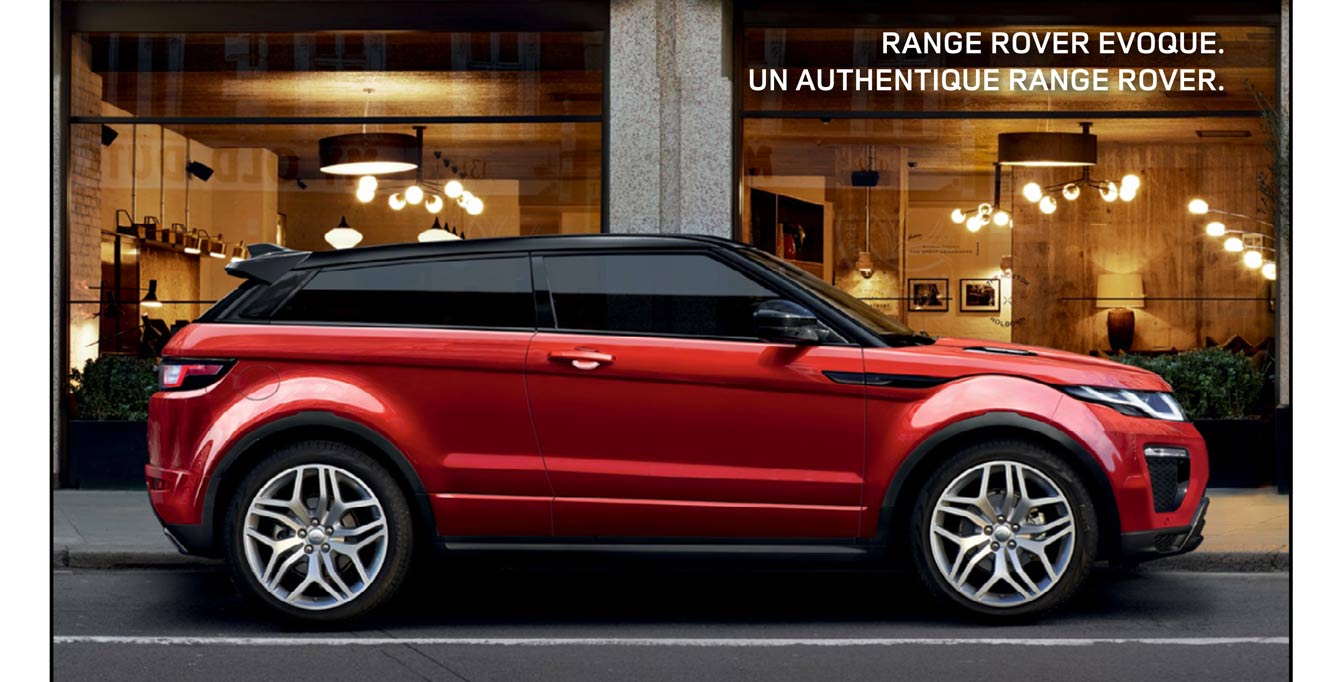 RANGE ROVER EVOQUE. UN AUTHENTIQUE RANGE ROVER.