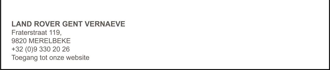 LAND ROVER GENT VERNAEVE