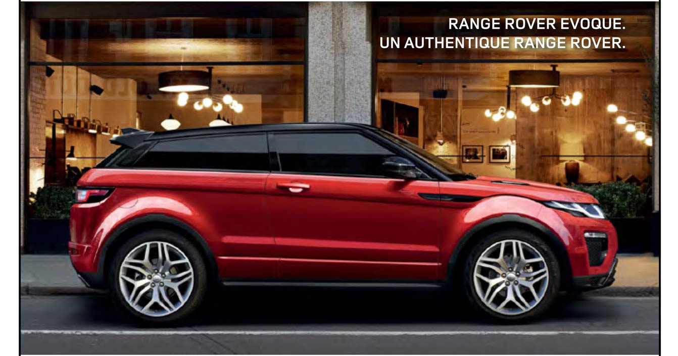 RANGE ROVER EVOQUE. UN AUTHENTIQUE RANGE ROVER.