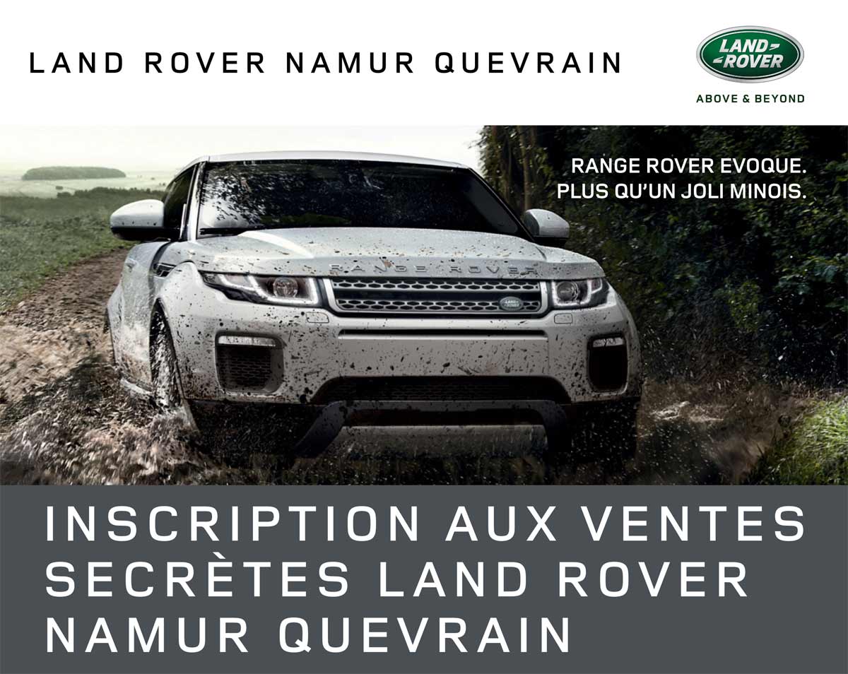 Ventes Secrètes Land Rover Namur Quevrain