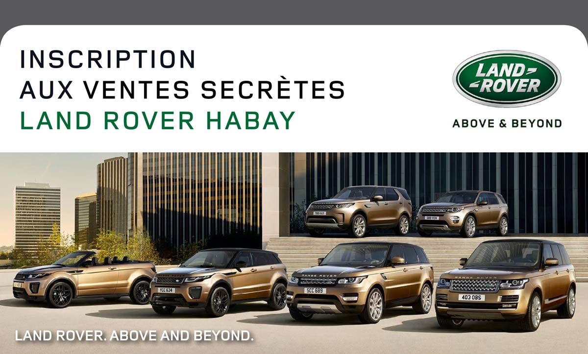 Ventes Secrètes Land Rover Habay