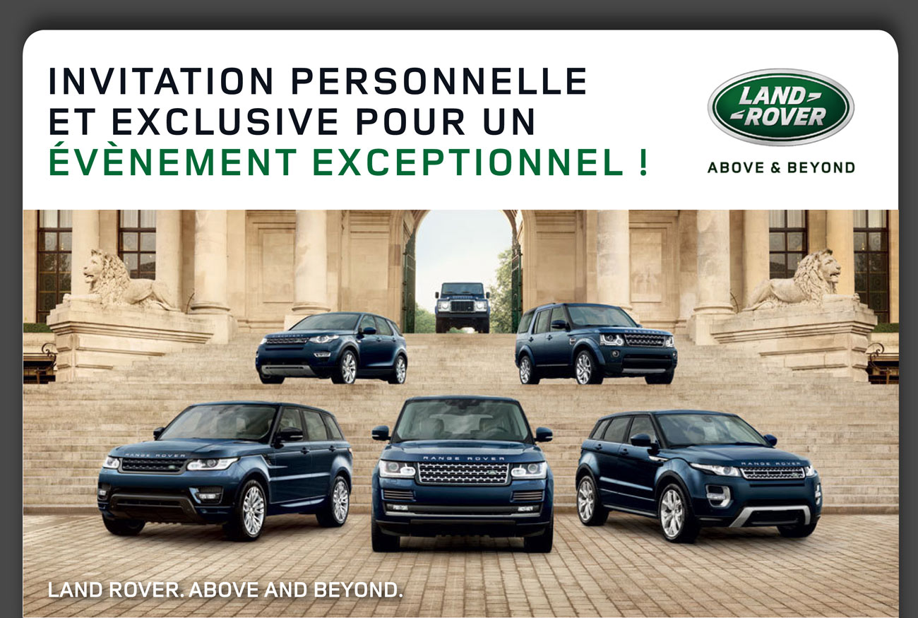 Invitation personnelle et exclusive pour un évènement exceptionnel !