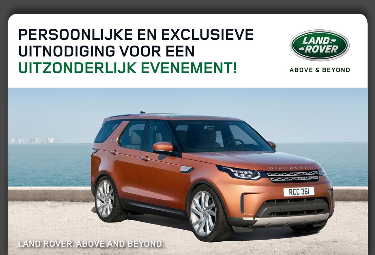 LAND ROVER. ABOVE AND BEYOND.