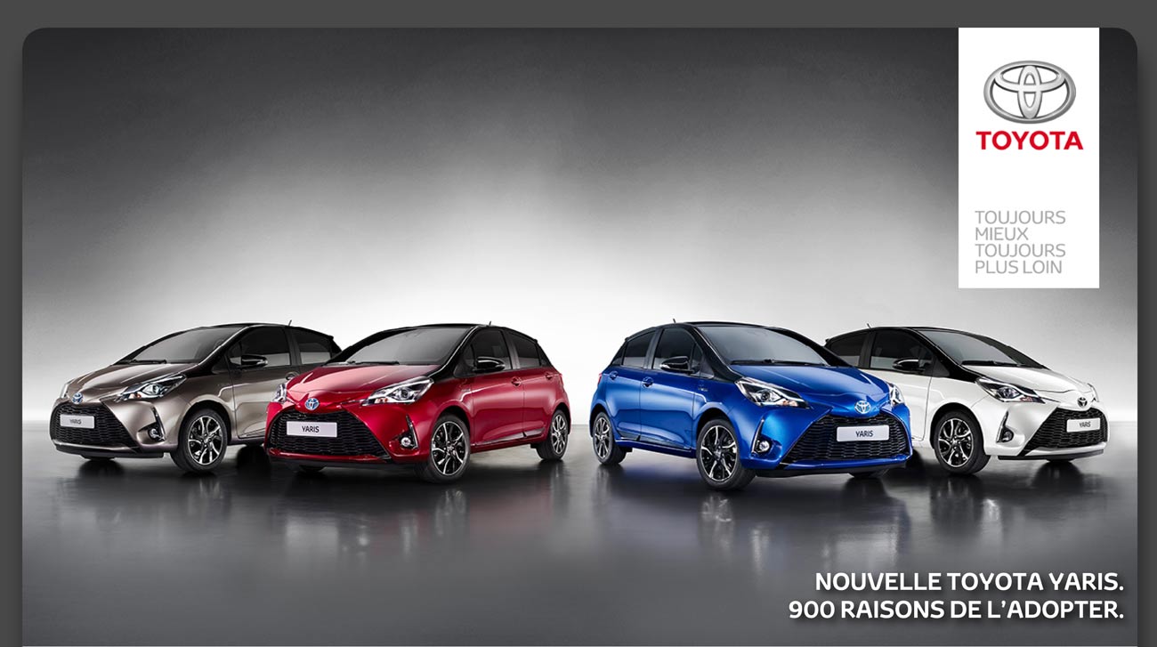Nouvelle Toyota Yaris, 900 raisons de l'adopter.