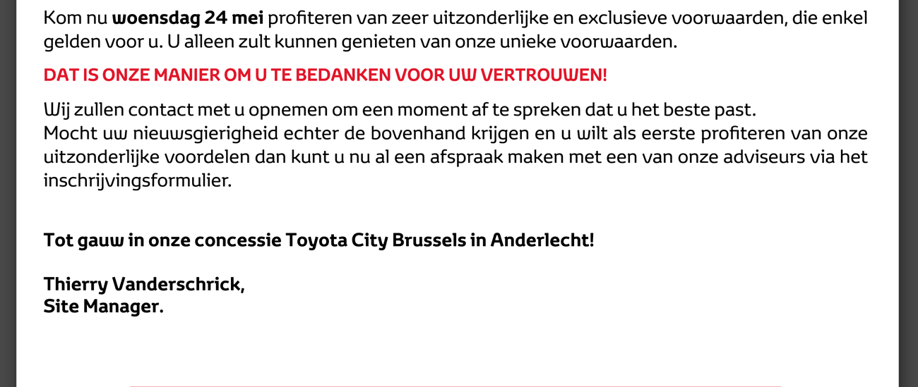 Kom nu woensdag 24 mei